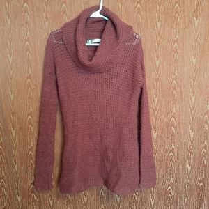 JLO JENNIFER LOPEZ BURGUNDY SWEATER SIZE XS
